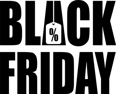 Dywan winylowy black friday prosty biały wzór - TenStickers