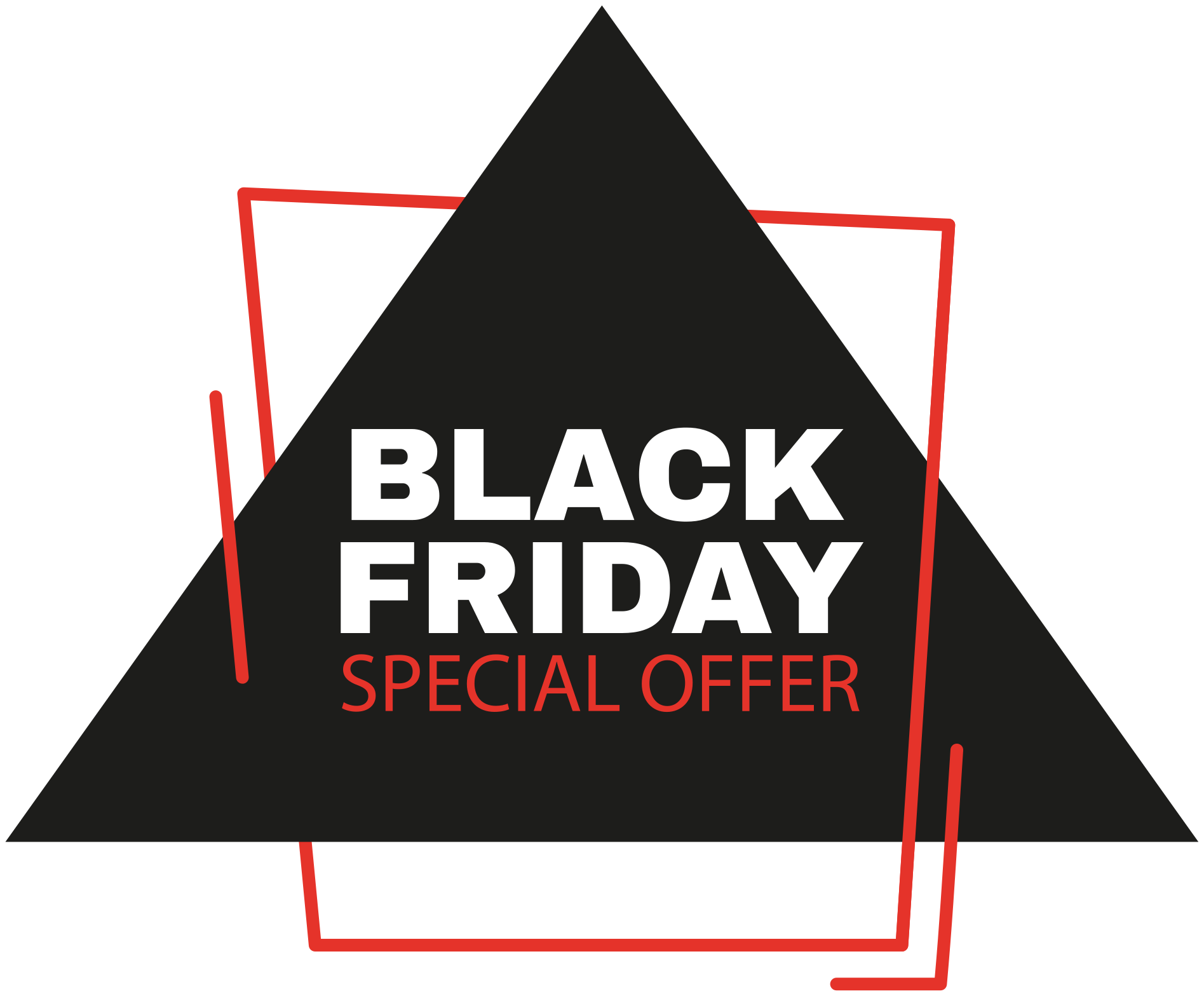 Dywan winylowy black friday znak black friday - TenStickers