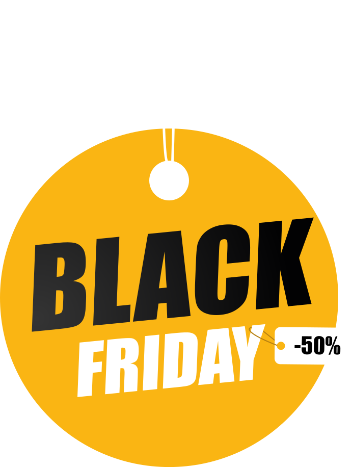 Dywan winylowy black friday okrąg spersonalizowany - TenStickers