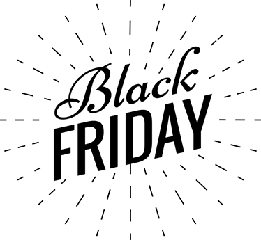Dywan winylowy black friday błyszczący kaligraficzny tekst - TenStickers