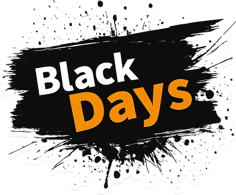 Dywan winylowy black friday czarno-białe "czarne dni" - TenStickers