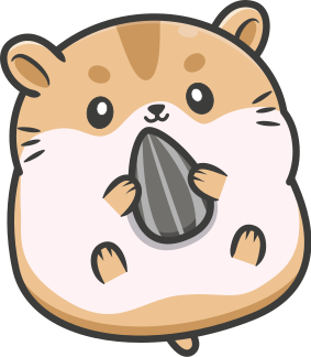 Dywan winylowy zwierzęta z uroczą grafiką chomika - TenStickers