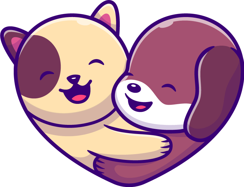 Dywan winylowy zwierzęta przytulne zwierzątka - TenStickers