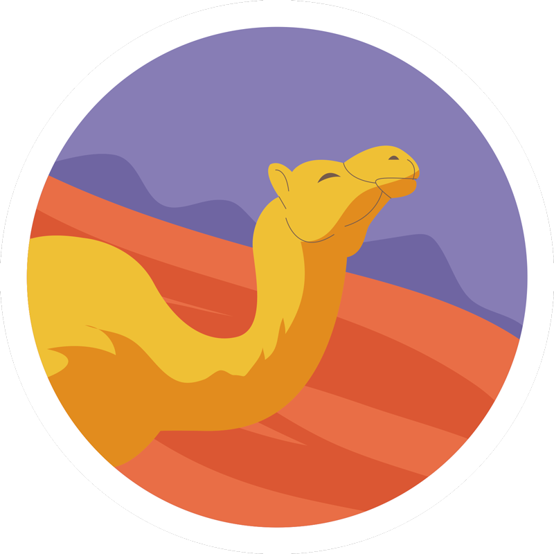 Dywan winylowy zwierzęta zwierzęta pustyni - TenStickers