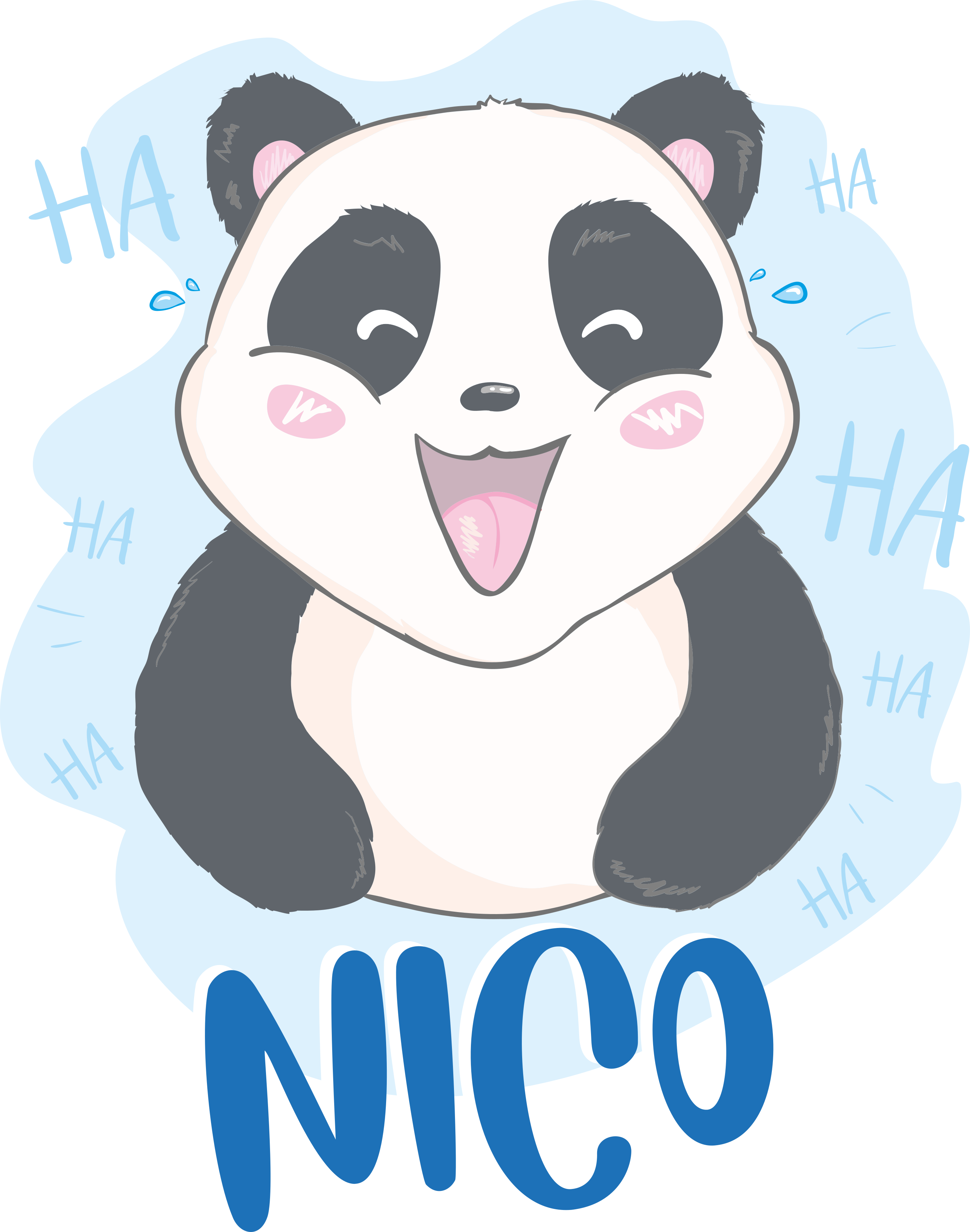 Dywan winylowy zwierzęta zaskoczona mała panda - TenStickers