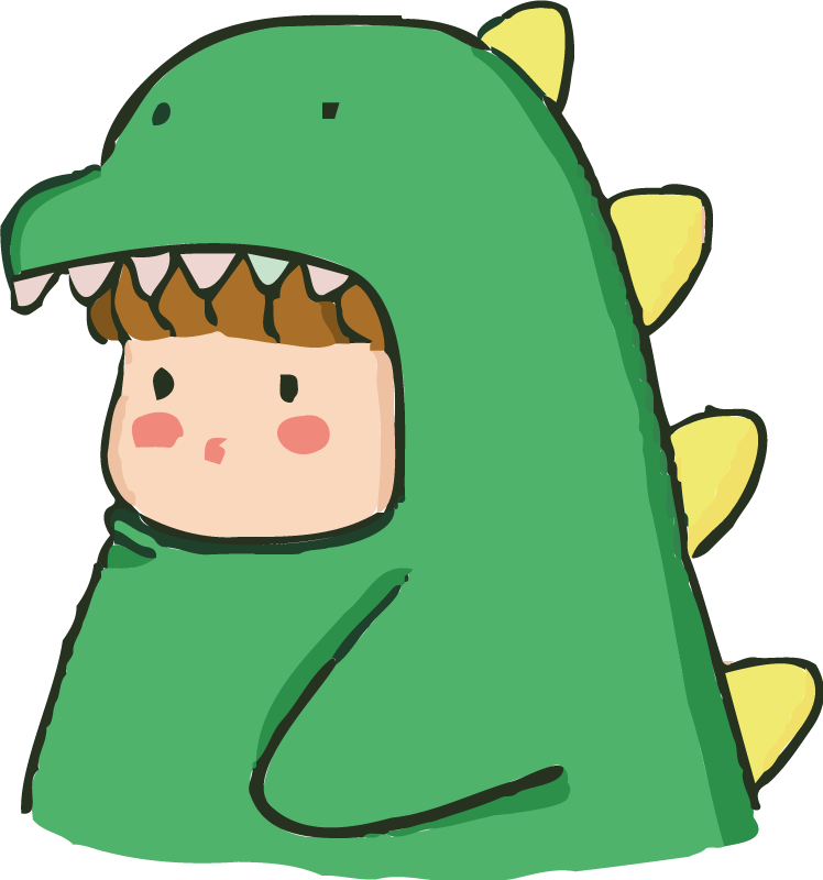 Dywan winylowy zwierzęta w kostiumie dinozaura - TenStickers