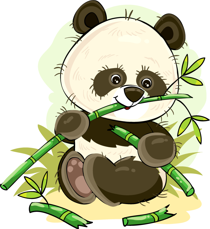 Dywan winylowy zwierzęta z uroczą pandą - TenStickers