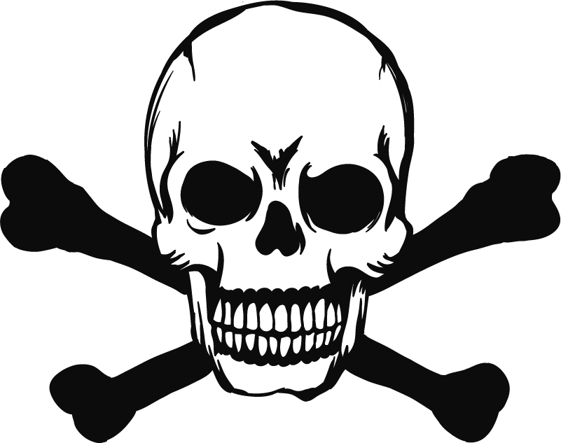 Dywan winylowy na halloween czaszka do auta - TenStickers