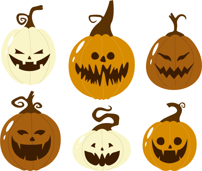 Dywan winylowy na halloween z mrocznymi dyniami - TenStickers