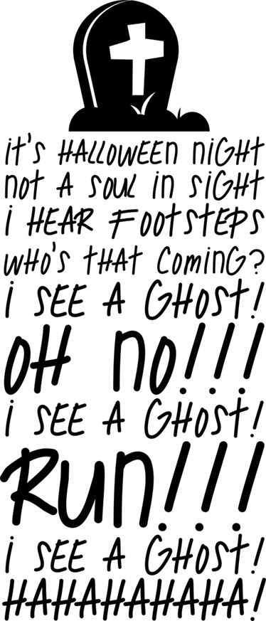 Dywan winylowy na halloween najpopularniejsza piosenka - TenStickers