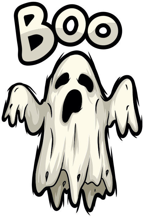Dywan winylowy na halloween figura ducha boo - TenStickers