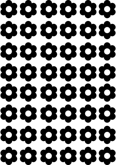 Dywan winylowy w kwiaty i rośliny z rysunkami kwiatów - TenStickers