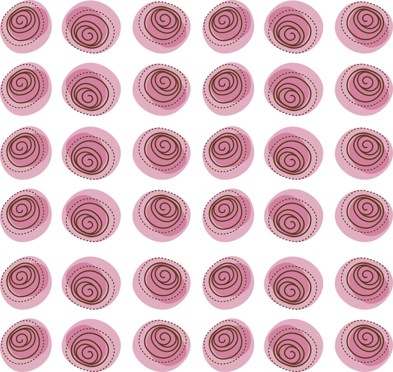 Dywan winylowy w kwiaty i rośliny różowe ornamenty - TenStickers