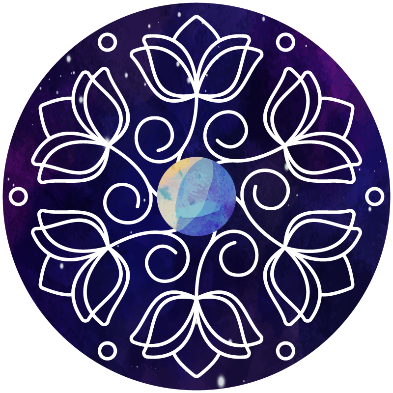 Dywan winylowy w kwiaty i rośliny wzór lotosu - TenStickers