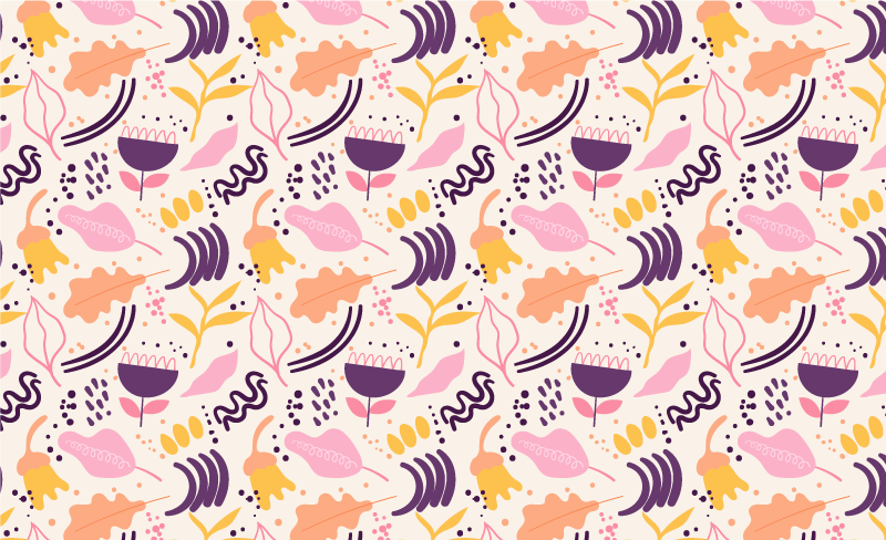 Dywan winylowy w kwiaty i rośliny Żywa kwiatowa inspiracja - TenStickers