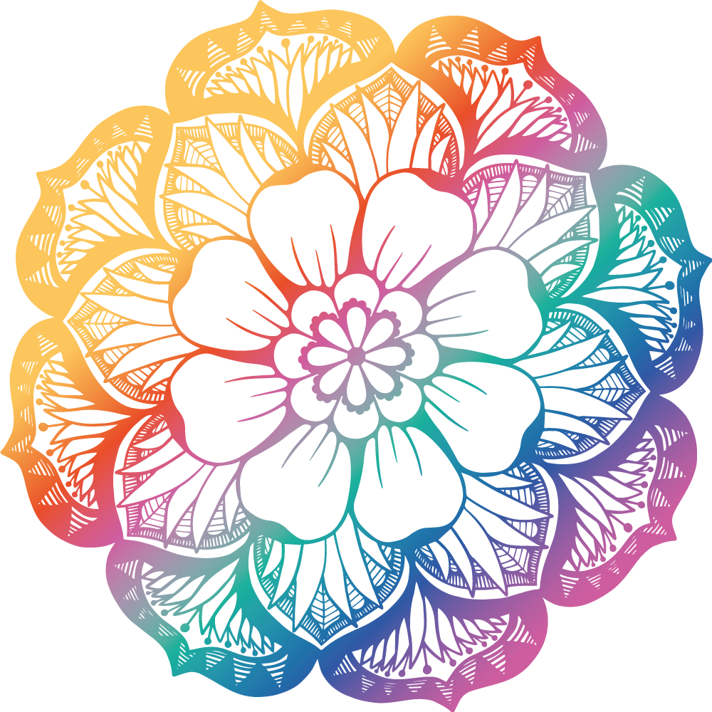 Dywan winylowy w kwiaty i rośliny żywe kolory - TenStickers