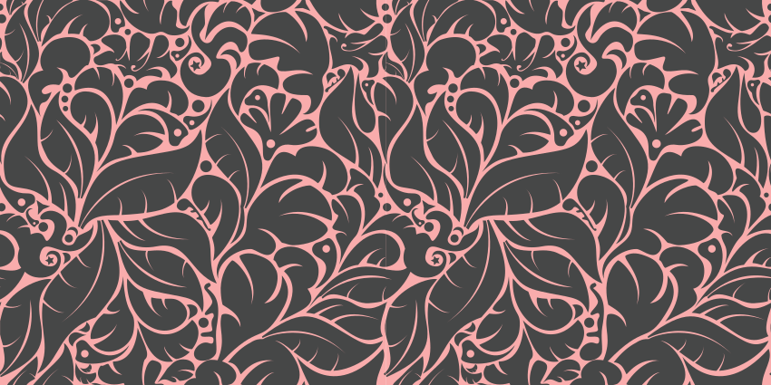 Dywan winylowy w kwiaty i rośliny w stylu vintage - TenStickers