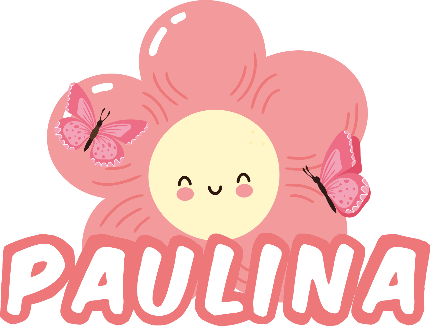 Dywan winylowy w kwiaty i rośliny z imieniem motyla - TenStickers