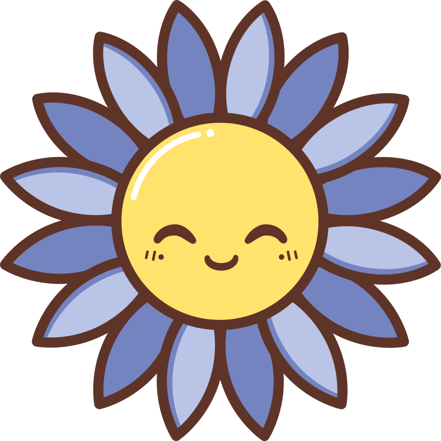 Dywan winylowy w kwiaty i rośliny fioletowy kwiat - TenStickers