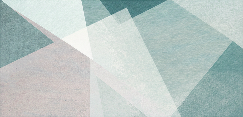 Dywan winylowy wzór geometryczny w pastelowej teal - TenStickers