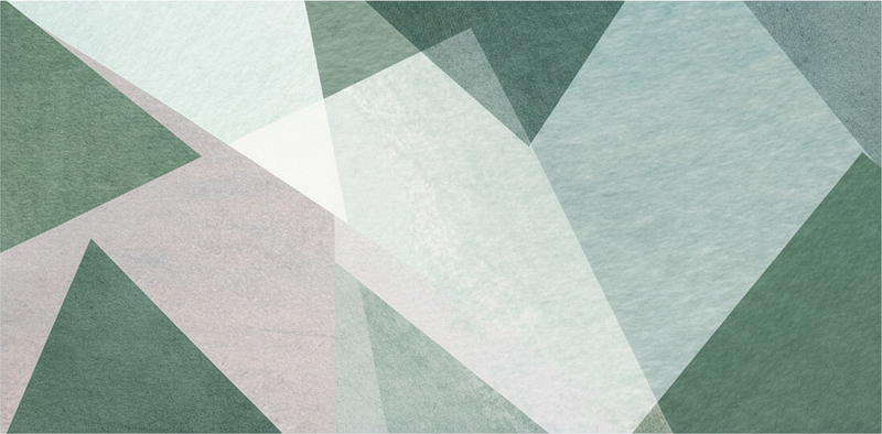 Dywan winylowy wzór geometryczny w odcieniu szałwii - TenStickers