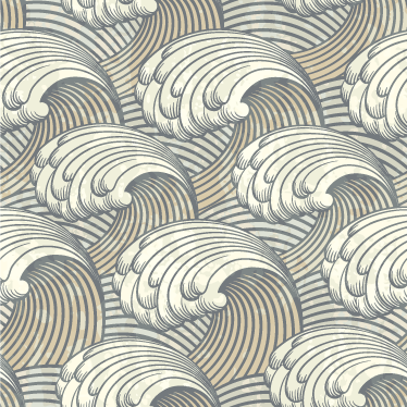 Dywan winylowy do jadalni fale vintage - TenStickers
