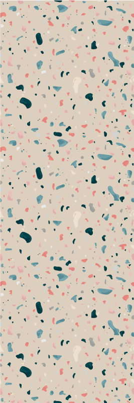 Dywan winylowy do kuchni w malowanym wzorze terrazzo - TenStickers