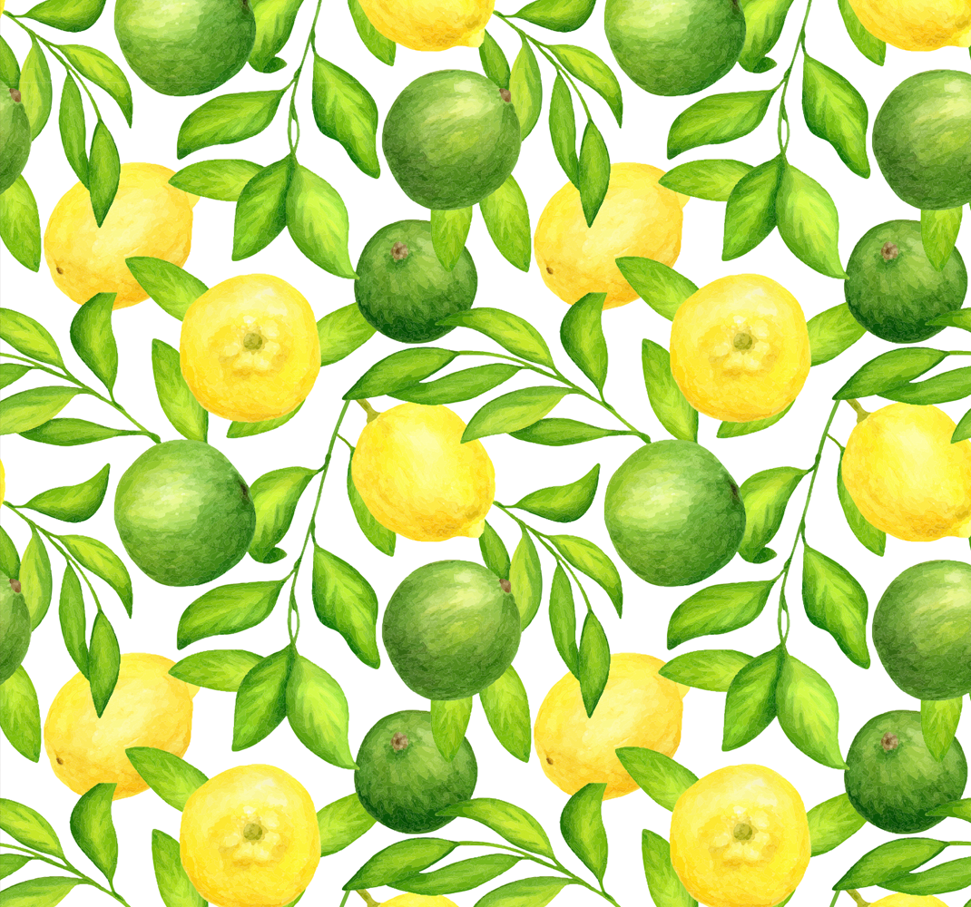Dywan winylowy do kuchni cytryny i limonki - TenStickers
