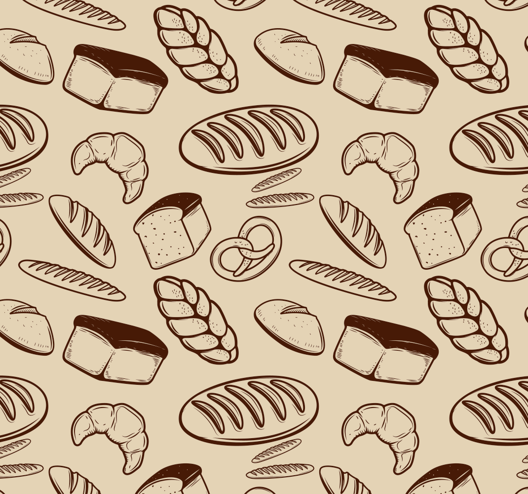 Dywan winylowy do kuchni w stylu piekarni seamless - TenStickers