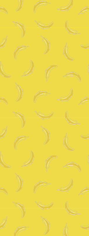 Dywan winylowy do kuchni bananowy pantone - TenStickers