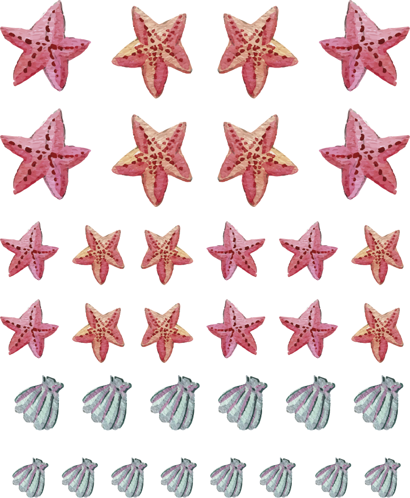 Dywan winylowy do łazienki gwiazda morska - TenStickers
