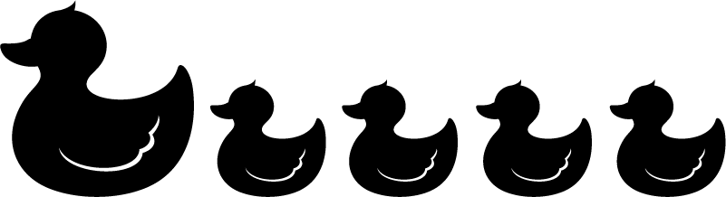 Dywan winylowy do łazienki kaczuszka gumowa - TenStickers