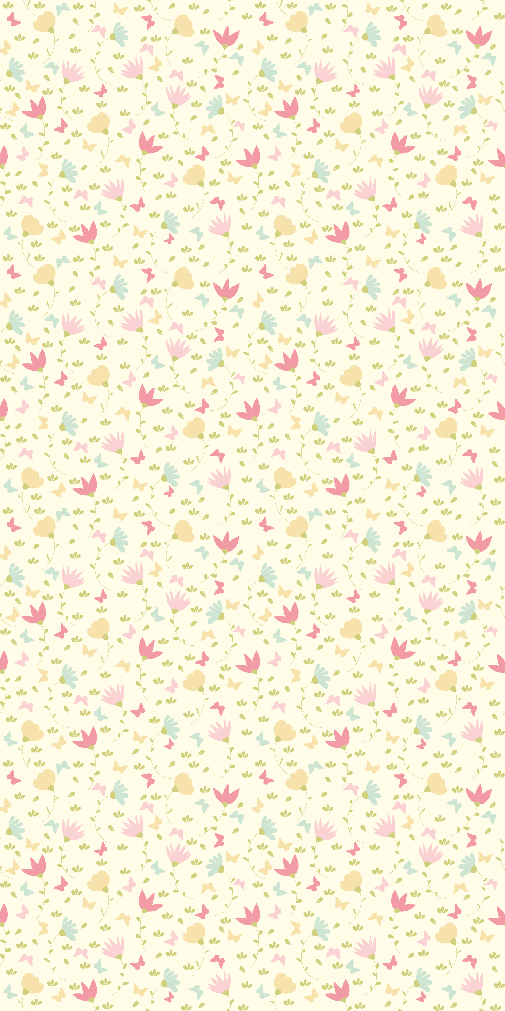 Dywan winylowy w kwiaty i rośliny kwiaty i motyle - TenStickers