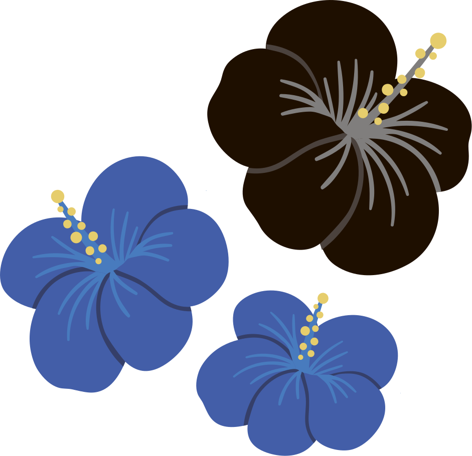 Dywan winylowy w kwiaty i rośliny hibiskusowy - TenStickers