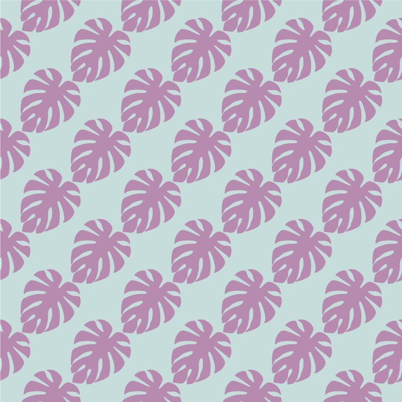 Dywan winylowy w kwiaty i rośliny wzór liści - TenStickers