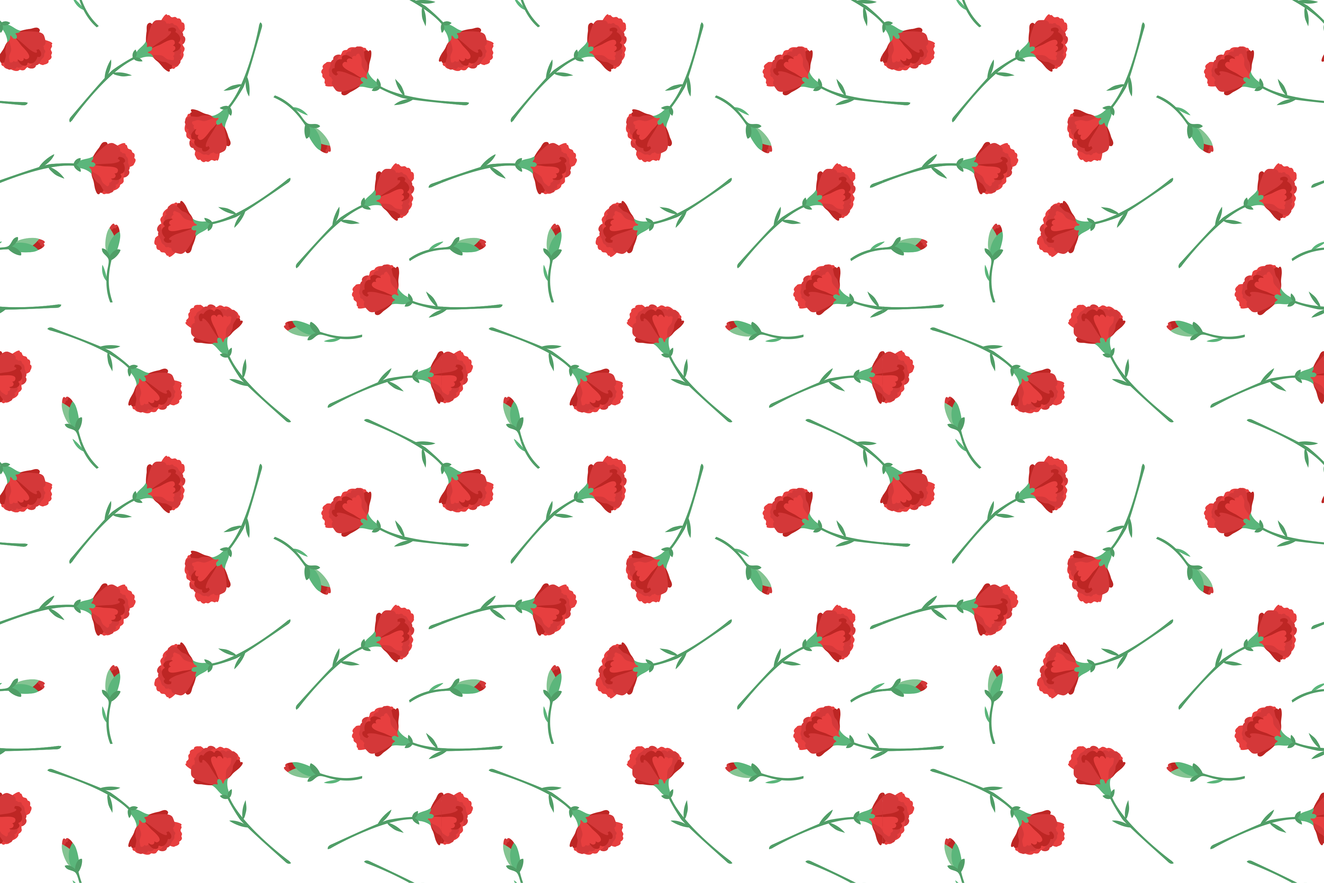 Dywan winylowy do salonu w kwiaty goździka - TenStickers