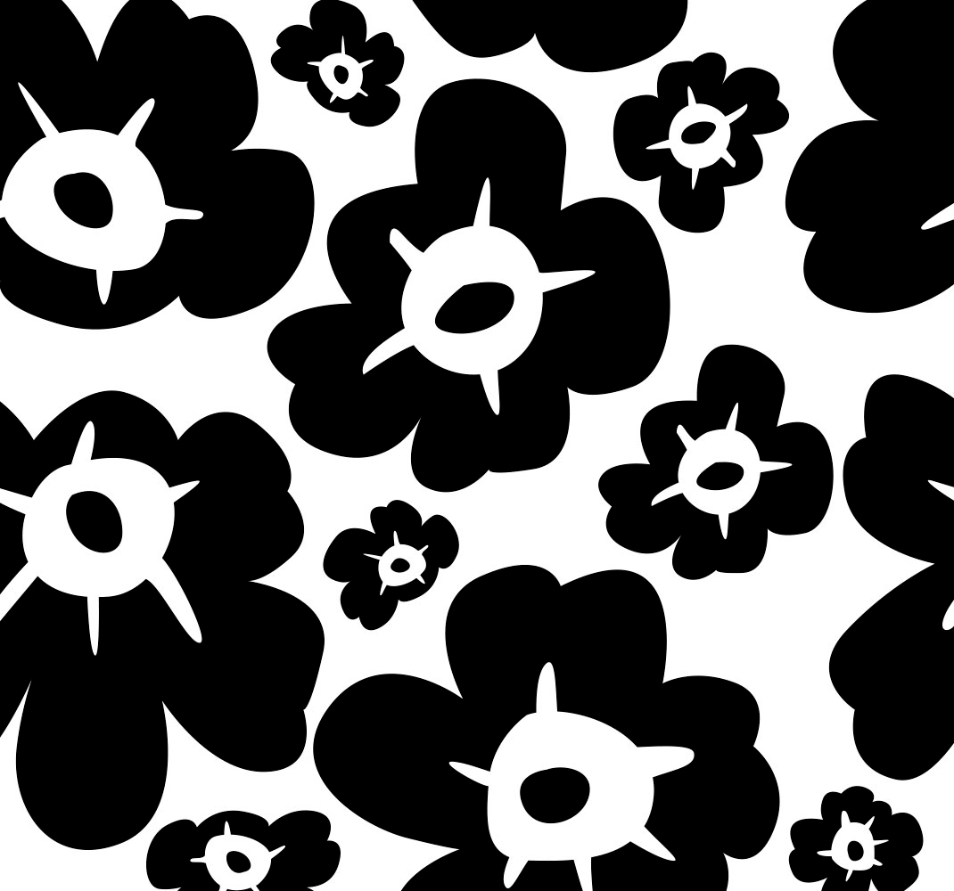 Dywan winylowy do salonu czarny mak - TenStickers