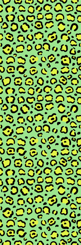 Dywan winylowy wzór zwierzęcy kolorowy lew na pistacjowym - TenStickers