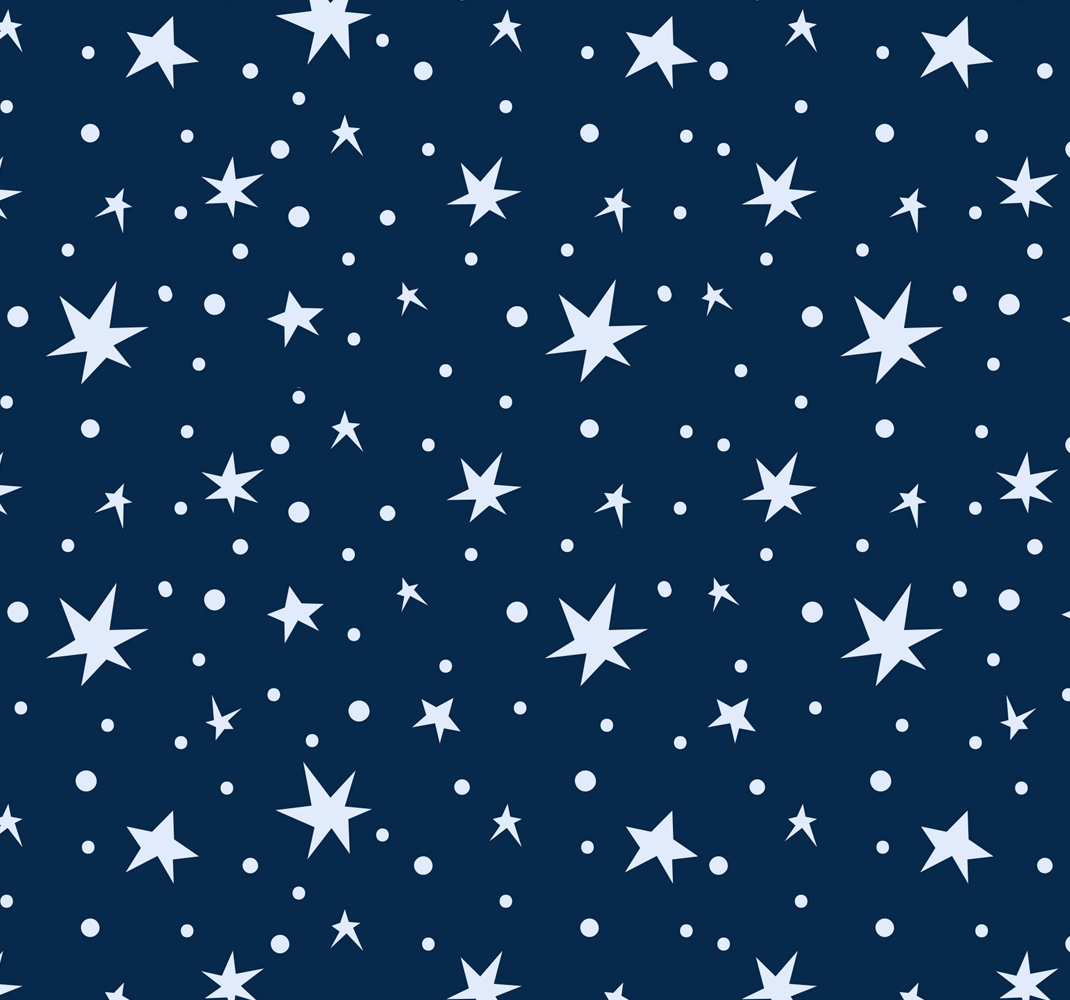 Dywan winylowy w gwiazdki na granatowym tle - TenStickers