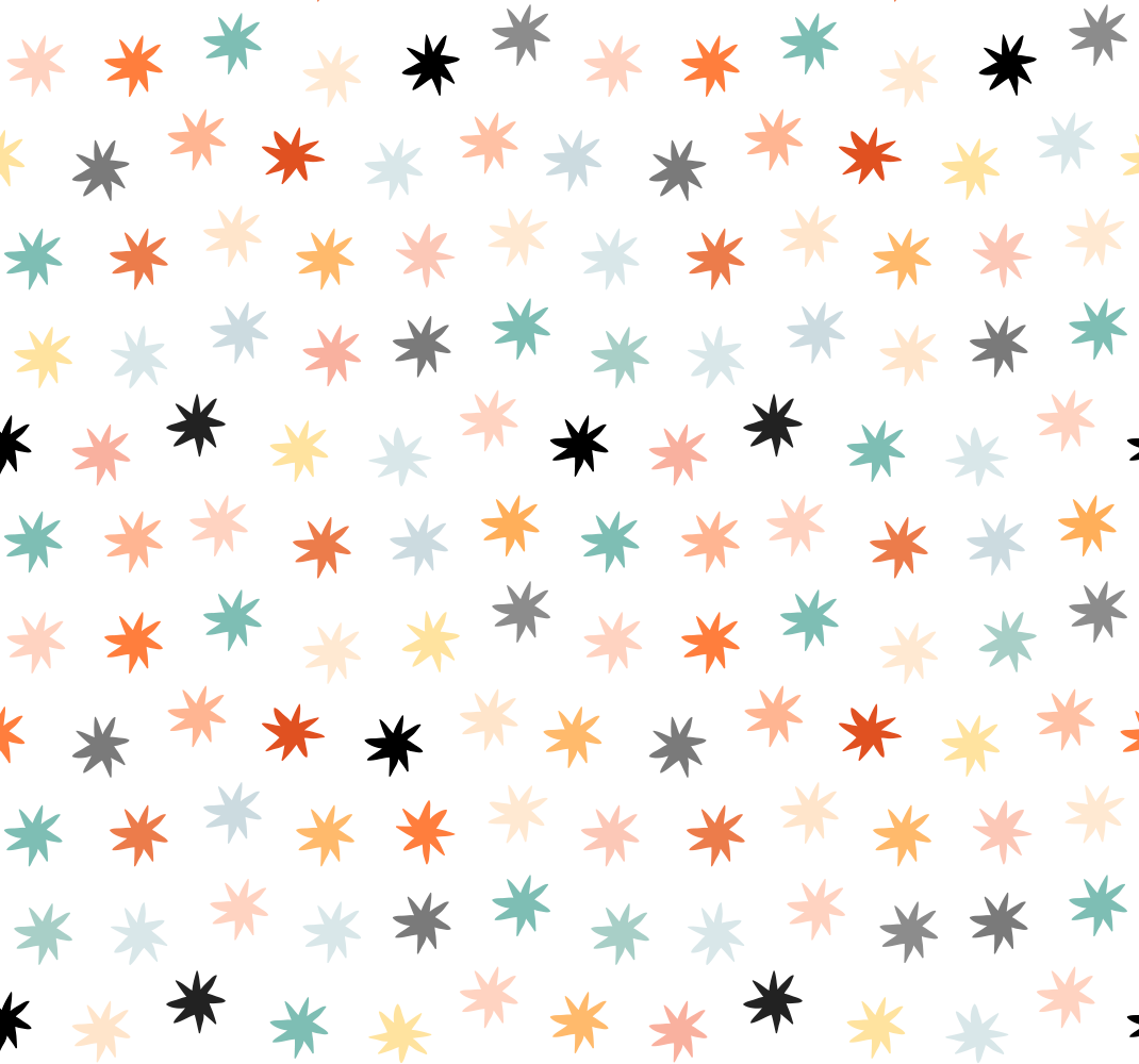 Dywan winylowy w gwiazdki w geometryczny wzór - TenStickers