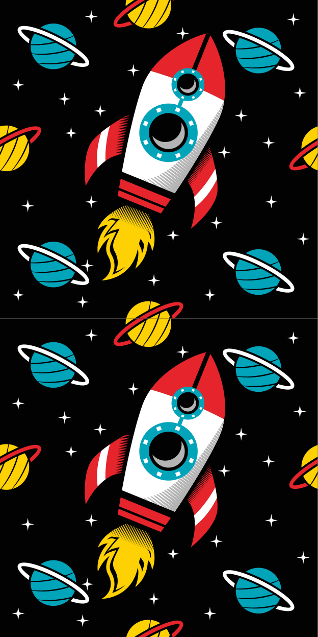 Dywan winylowy w gwiazdki w nieskończoność - TenStickers
