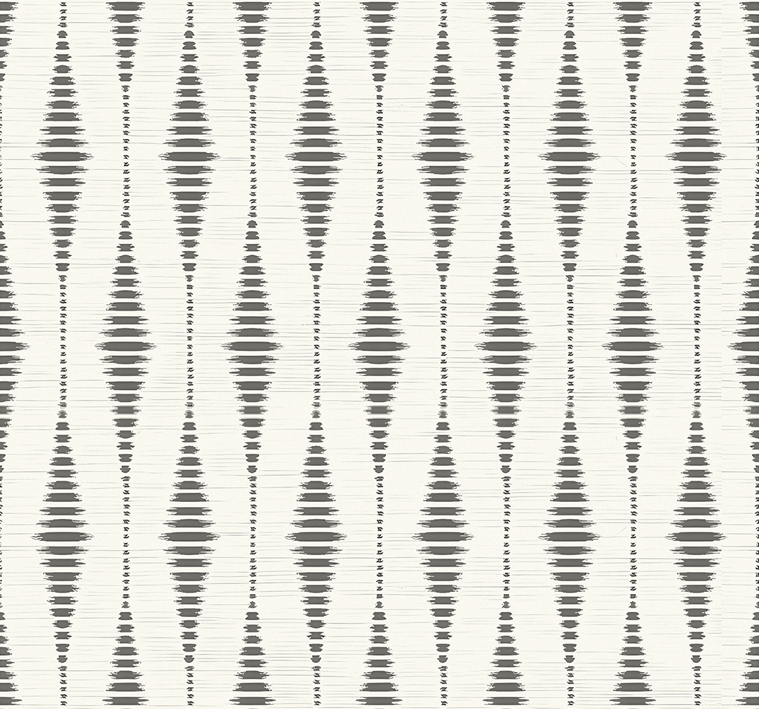 Dywan winylowy wzór geometryczny rabaul ikat szaro-beżowy - TenStickers