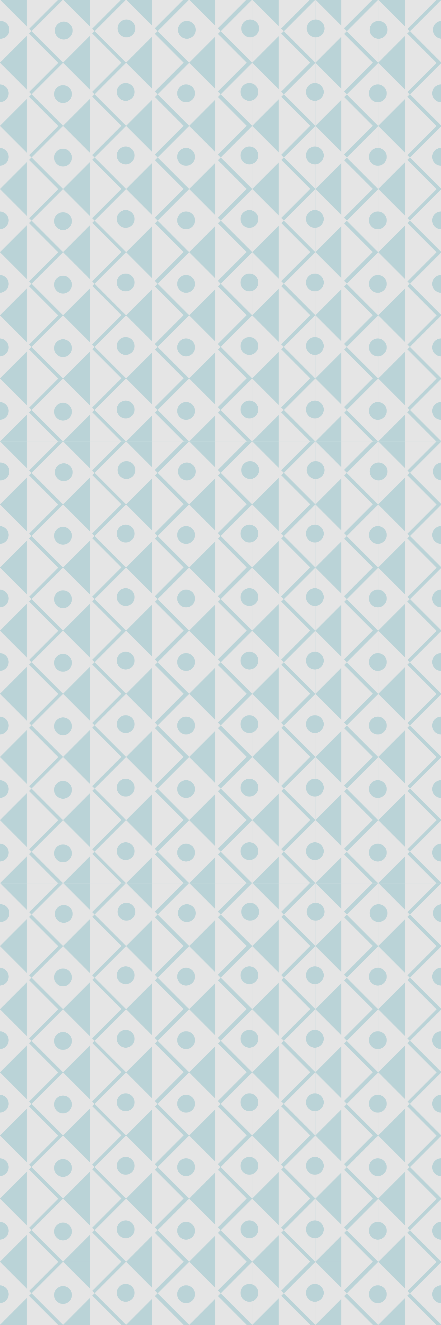 Dywan winylowy wzór geometryczny w niebiesko-białe romby - TenStickers