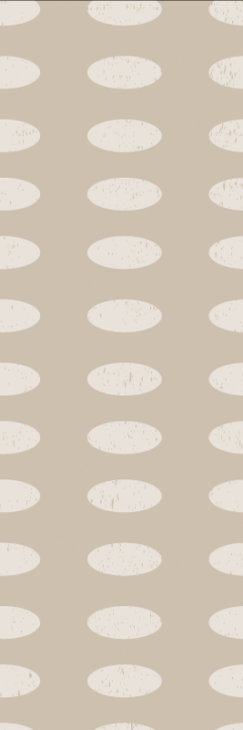 Dywan winylowy wzór geometryczny w białe kółka - TenStickers