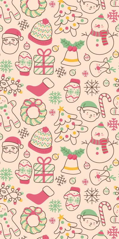 Dywan winylowy boże narodzenie Światełka choinkowe - TenStickers