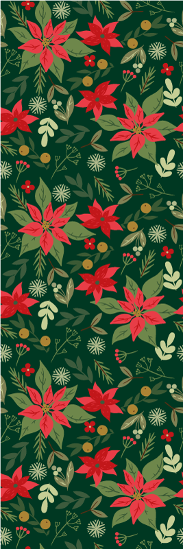 Dywan winylowy boże narodzenie liście dekoracji - TenStickers