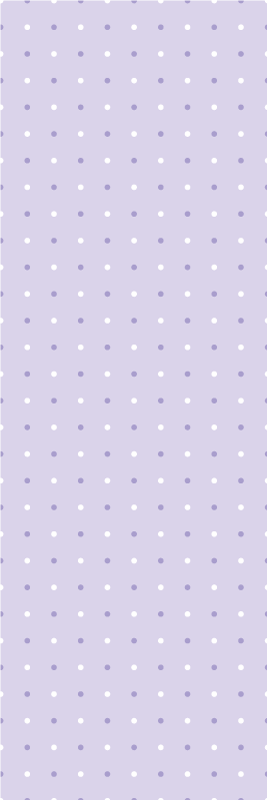 Dywan winylowy do salonu w fioletowo-białe kropki - TenStickers