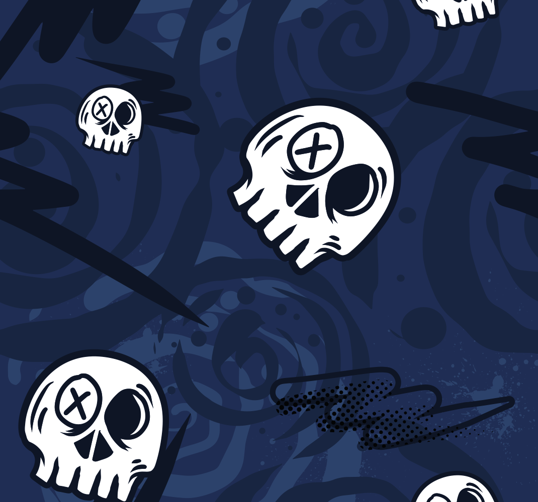 Dywan winylowy do salonu czaszki w graffiti - TenStickers