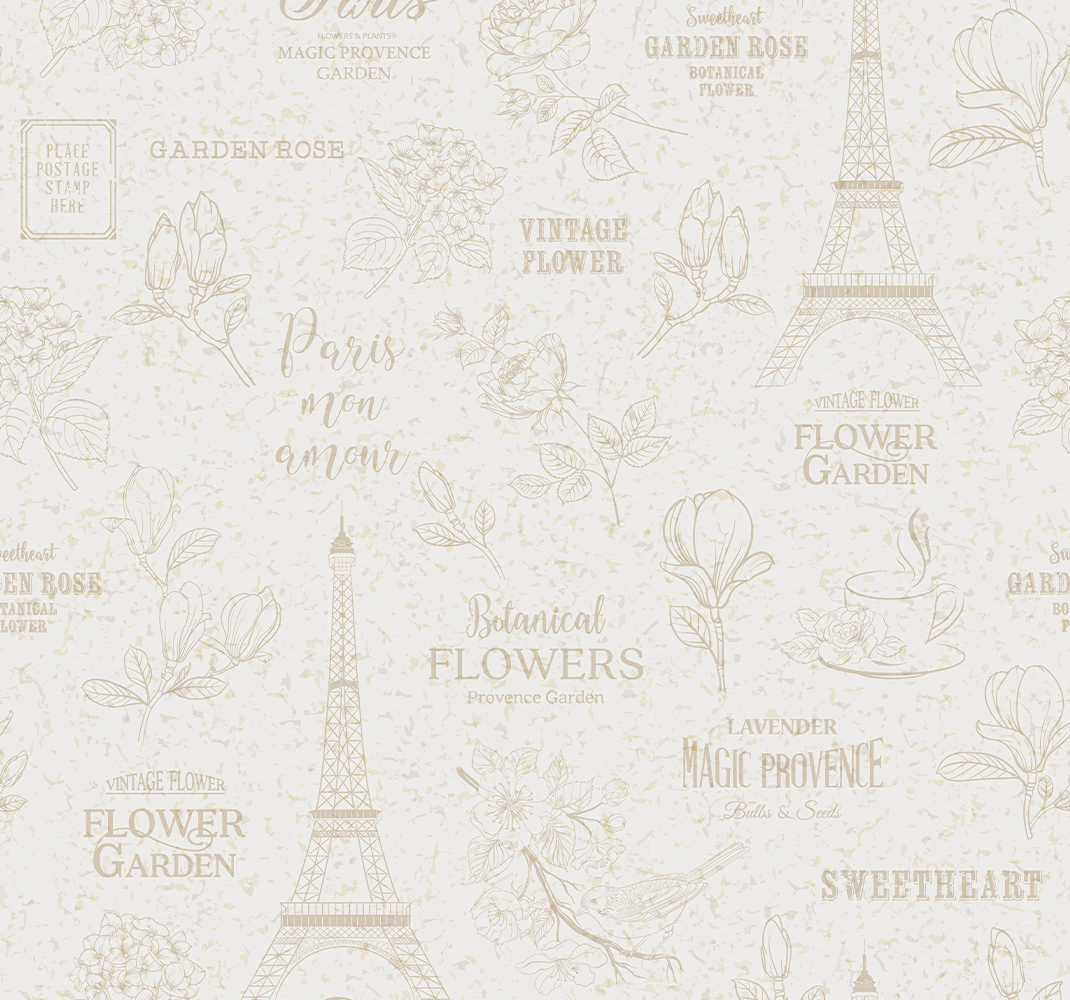 Dywan winylowy do salonu w stylu paryskim - TenStickers