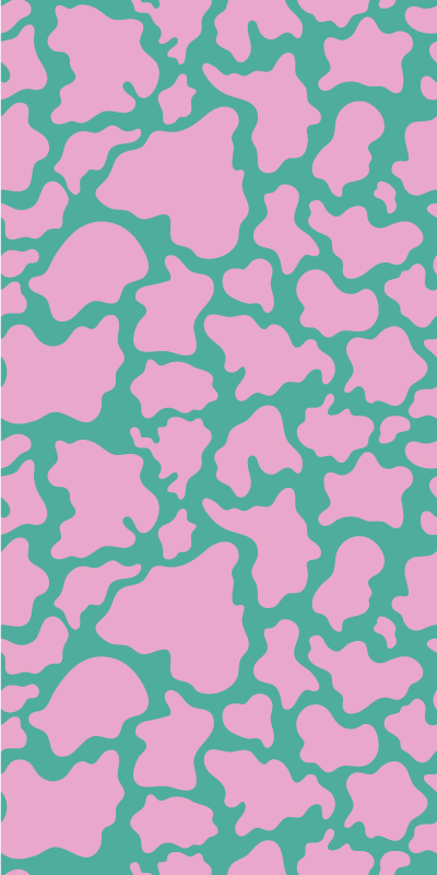 Dywan winylowy do salonu w kolorowe krowie plamy - TenStickers